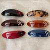 Acetate Sweet Bow Hairpins Large Barrettes Headdress Spring Clip Hair Clips  For Women Girls