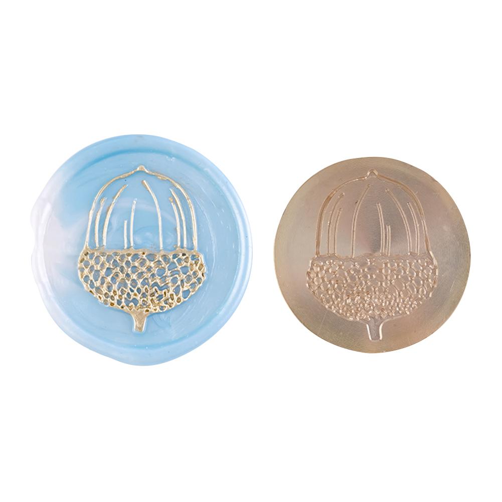 Round Shaped Sealing Wax Stamp Head Wedding Invitation Retro Sealing Stamp Head Handcraft Tools for Cards Envelope DIY Art Decor