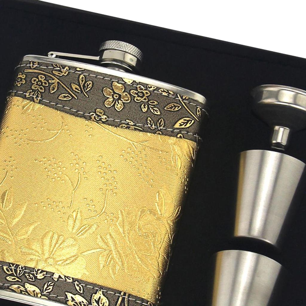 Bottle, Gift Set, Easy Clean Vodka Lightweight Wine Pocket Flasks for Fishing,