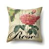 Polyester Pillowcase Automobile Decoration Retro Print Pillowcase Waist Cushion Cover Tower Bedside Cushion Cover