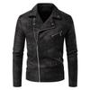 New European, American retro leather jacket, high-end retro tie-dye washed dumb