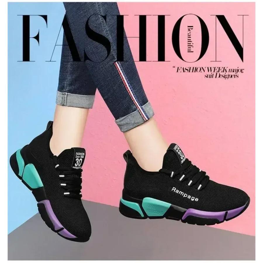 Fashionable and Simple New Women's Shoes, Comfortable Women's Shoes, Spring and Autumn Lace-up Comfortable Light Sports Shoes
