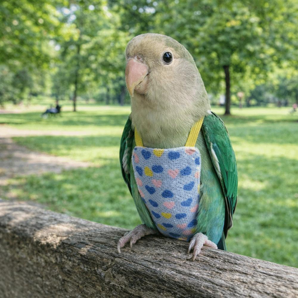Adjustable Bird Flight Suits Breathable Escape Proof Parrot Outdoor Leashes Feces Pocket Bird Traction Rope Birds Supplies