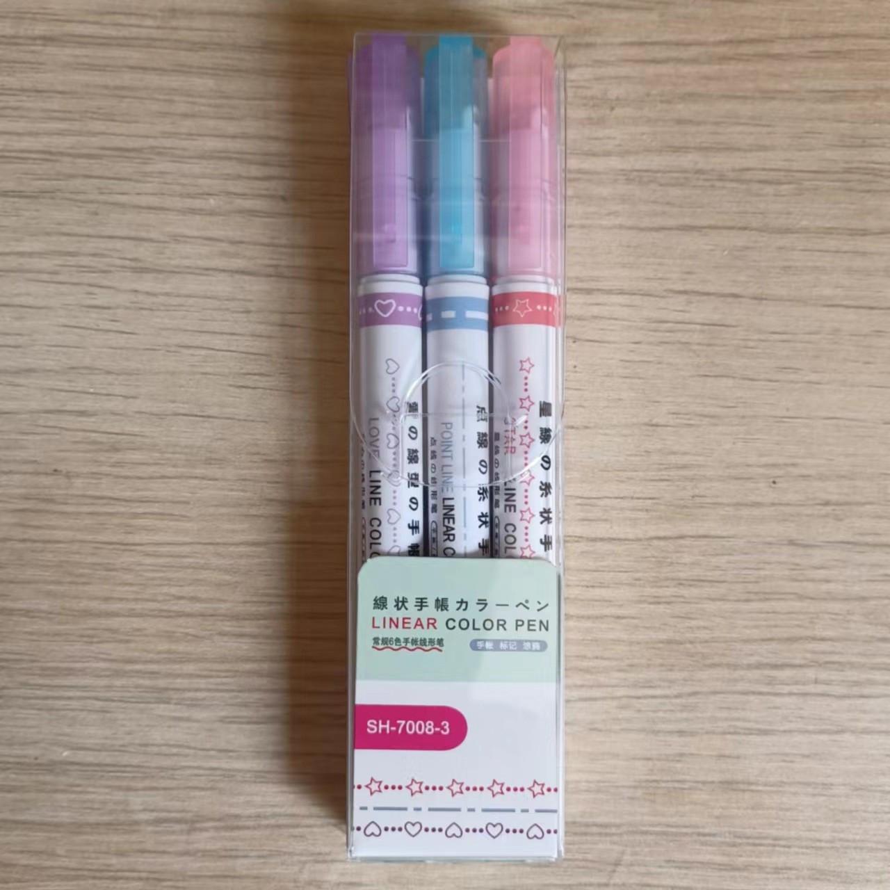 

Газетна ручка Wave Net червоного кольору з двома рядками - флуоресцентна ручка для студентів