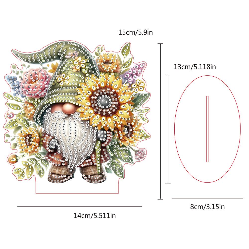 Special Shape Acrylic Diamond Painting Desktop Decorations Diamond Painting Tabletop Ornaments Kit for Home Office Desktop Decor