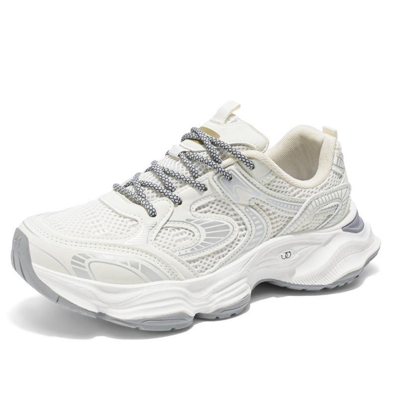 Spring men's shoes new breathable mesh shoes men's sports shoes trendy versatile platform casual running shoes