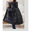 Piumino da donna bianco in piuma d'anatra casual sciolto over size autunno inverno caldo capispalla con cappuccio cappotto stile coreano