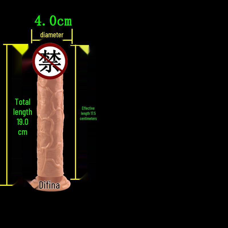 High Transparency Thick Suction Cup Dildo for Women - Flirting Adult Toy