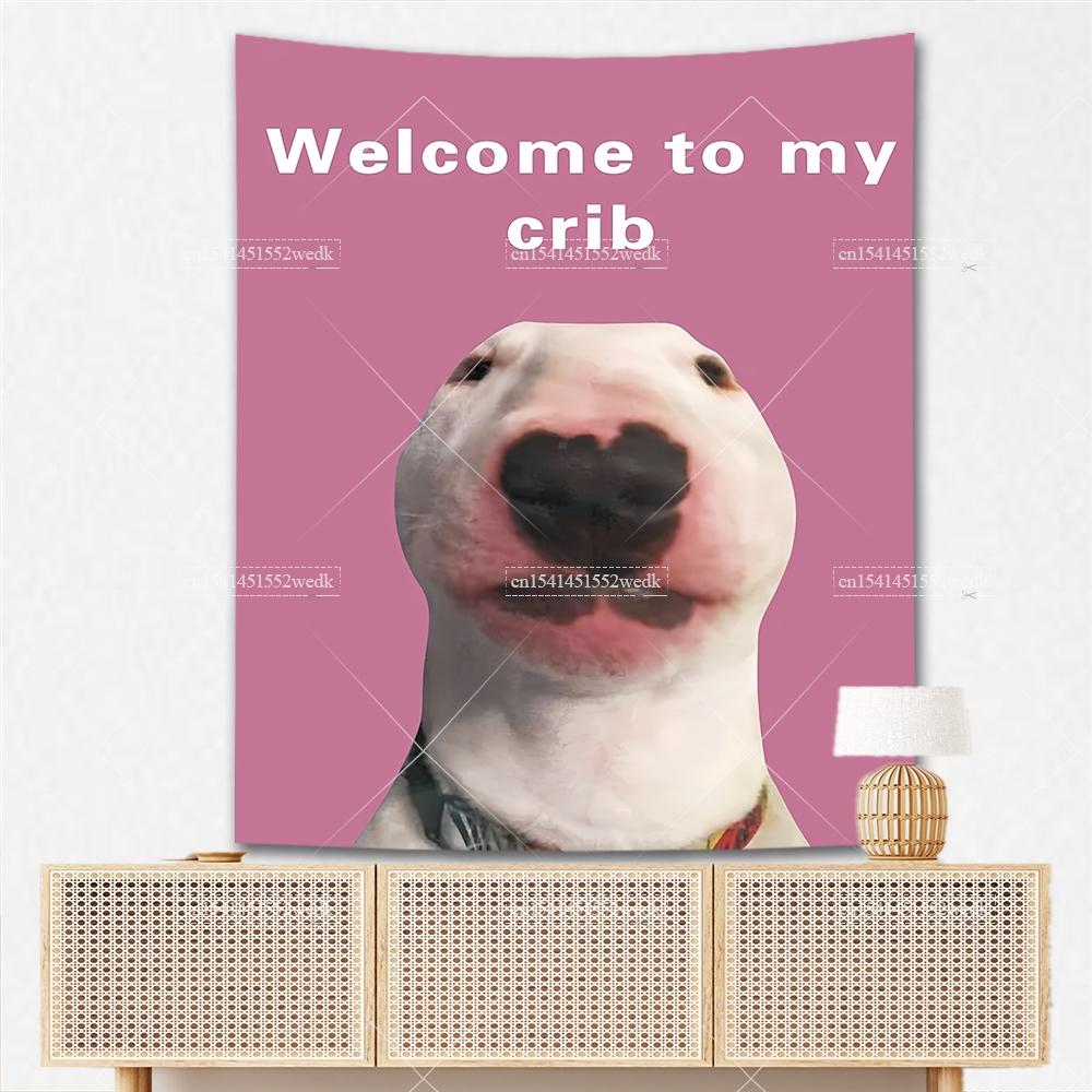 Welcome To My Crib Flag Duck Meme Tapestry For Bedroom Shawty Like A Melody Wall Hanging Tapestry Aesthetic Room Decor Wallpaers