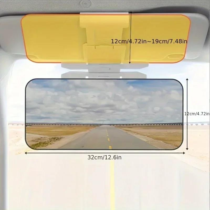 Auto Sun Visor Extensions Adjustable Anti-Glare Visor Mirrors UV Fold Night Vision Driving HD Anti Sunlight Dazzling Day Mirror