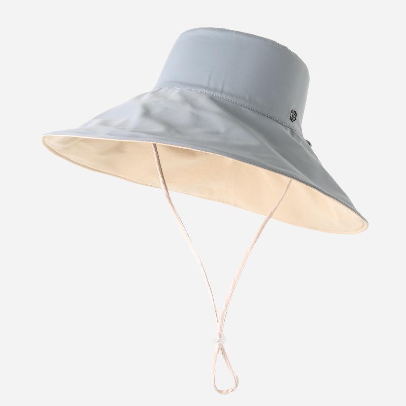 Jiao Xia Women's Double-Sided Fisherman Hat - Spring/Summer UV Protection with Large Brim