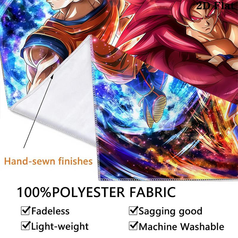 Dragon Ball Wall Tapestry Aesthetic Wall Hanging Printed Fabric Blanket Decorative Tapestries For Bedroom Living Room Home Decor