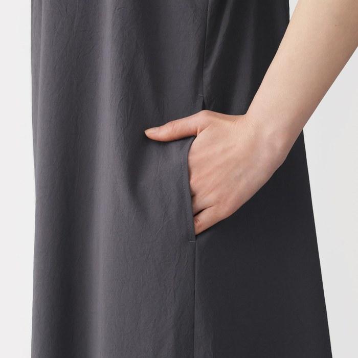 MUJI <Circulation> Women's Breathable Camisole Dress, BC2QAA6S, Charcoal Gray, S
