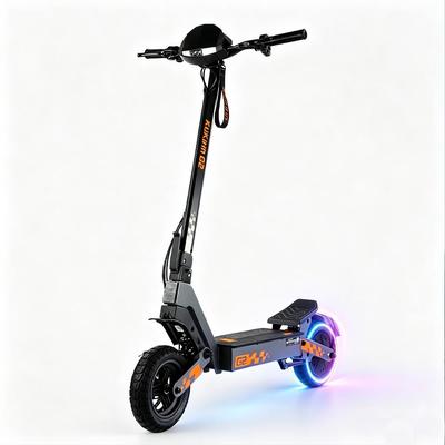 KuKirin G2 10-Zoll elektrischer faltbarer Roller, Doppelscheibenbremsen, 48V 15AH, maximale Reichweite von 55 km, maximale Tragfähigkeit von 120 kg, schwarz.