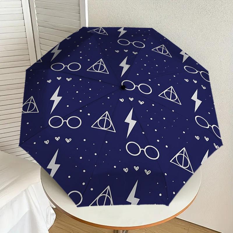 1PC Glasses Lightning_bolt Umbrella-8-Rib Reinforced, Automatic Open, Lightweight & Durable, Cute Fashion Accessory for Outdoor, D2629