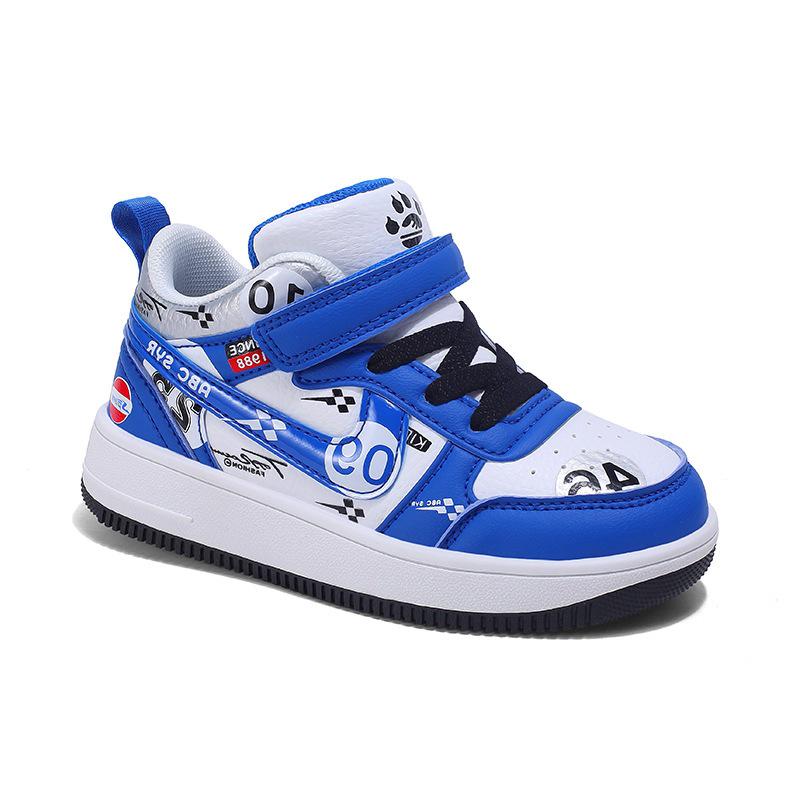 Boys' 2025 Autumn Waterproof Leather Sneakers: Stylish, Casual Sports Shoes for Elementary School Kids