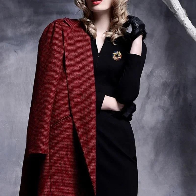 Women Summer Elegant Fashion Rhinestone Crystal Flower Wedding Bridal Bouquet Brooch Pins Brooches Accessories Creative Gifts