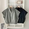 New Arrivals Open Run Women Henry Neck Short Sleeve Zip Up Vest