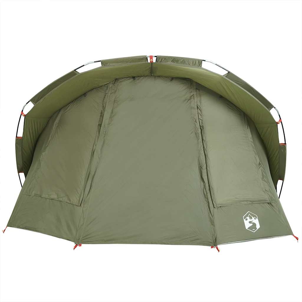 Vidaxl Fishing Tent, 5-Person, Olive, Waterproof