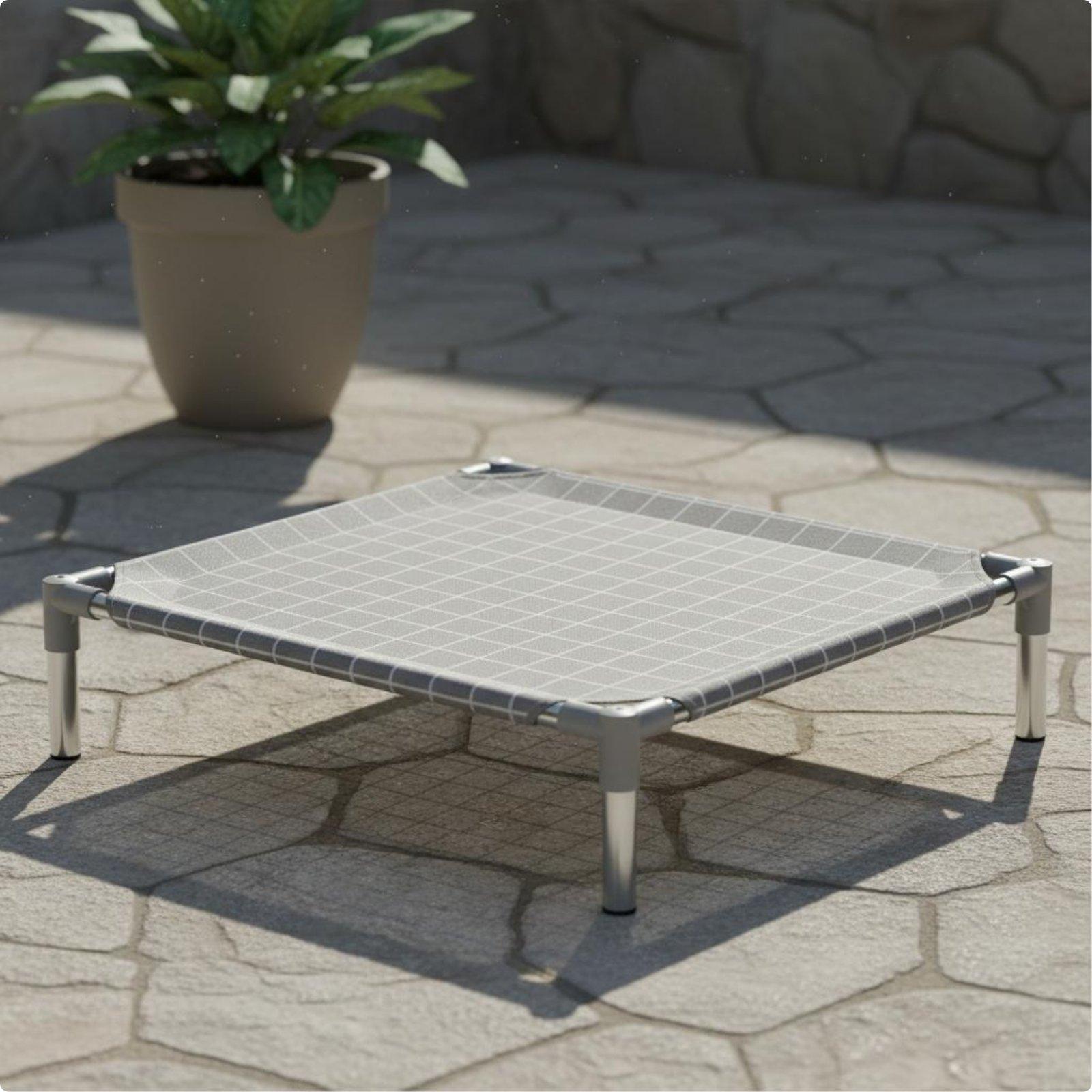 Elevated Dog Bed Easy to Clean Elevated Pet Bed Raised Dog Cot Portable Raised Pet Cot Weather-Resistant for Small Dogs, Camping