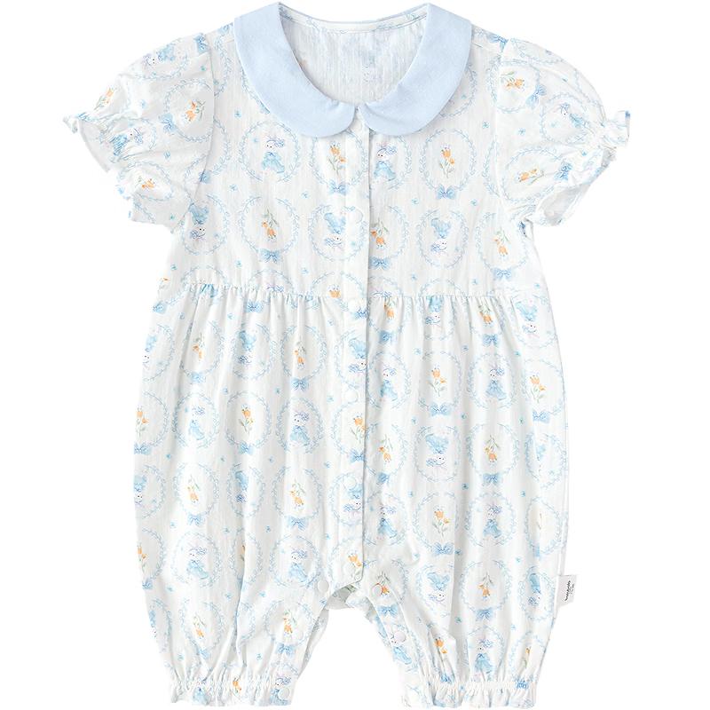Balabala Baby Girl s Short Sleeve Bowknot Romper 73
