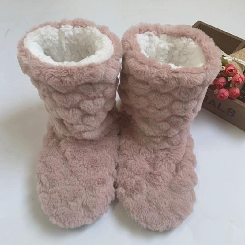 Coppia invernale Pantofole calde antiscivolo addensate più calzini da interno in velluto Scarpe da pavimento morbide