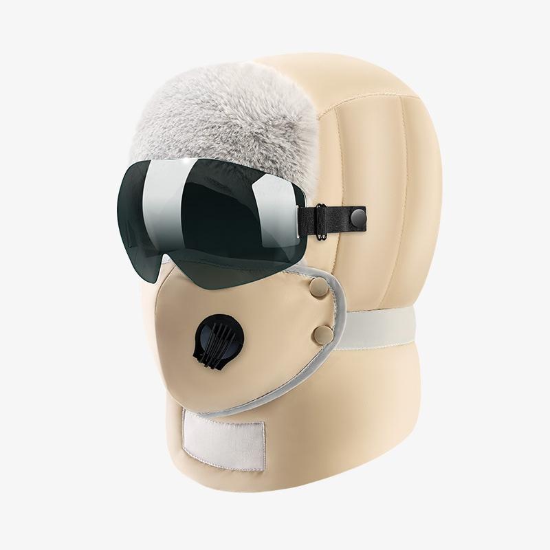 Winter Warm Waterproof Windproof Trooper Hat with Removable Mask Coldproof Skiing Caps