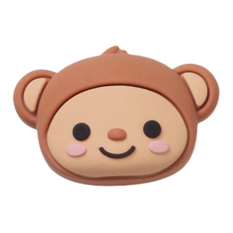 Crocs 3D Monkey Head PVC Shoe Accessories Unisex Multicolor