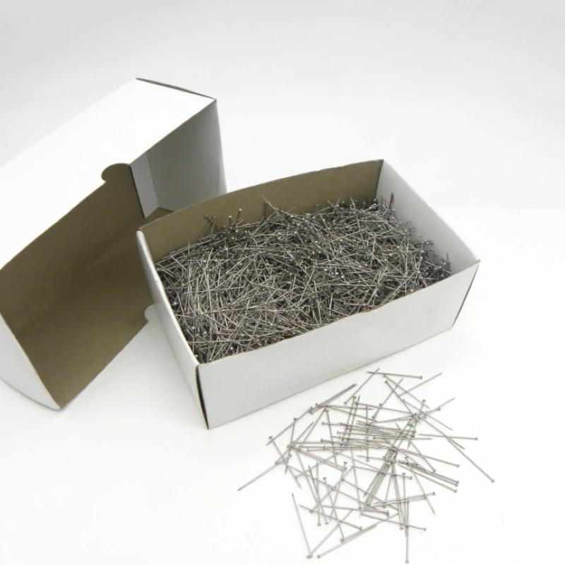 Ace de cusut din oțel inoxidabil 1600 buc/35 mm Ace de cusut drepte pentru croitorie Ace cu cap din satin fin Fabricarea de bijuterii din instrumente de cusut