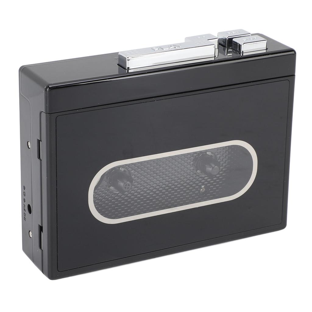 DC5V Tape Player with 3.5mm Earphone Jack Bluetooth 5.0 FM Radio Stereo Sound Vintage Portable