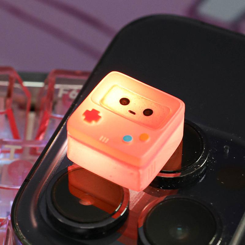 1Pcs Kawaii Esc Replacement Keycap Single Resin Retro Game Console Translucent Keycaps Arcade Mechanical Keyboard Accessory