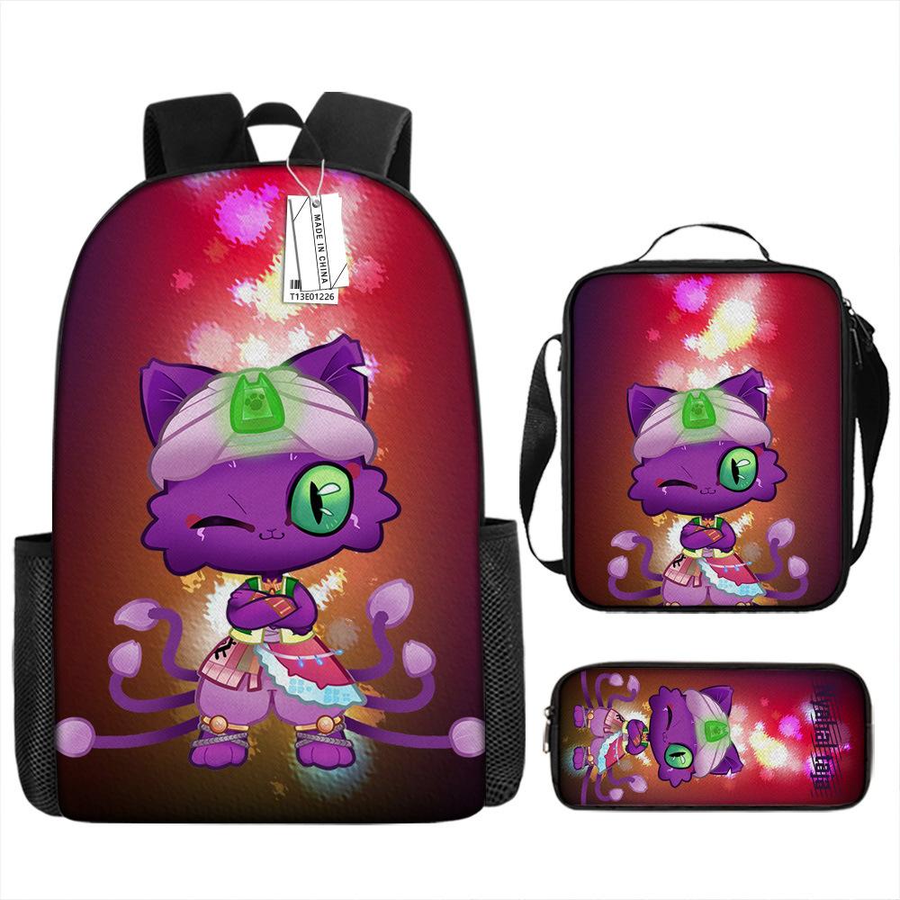 Two-dimensional Gacha Animation Schoolbag Cartoon Primary School Students Schoolbag Children Backpack Anti-splashing Bag