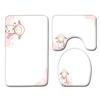 Animal Toilet Floor Mat Three-Piece Bathroom 3-Piece Carpet Doormat