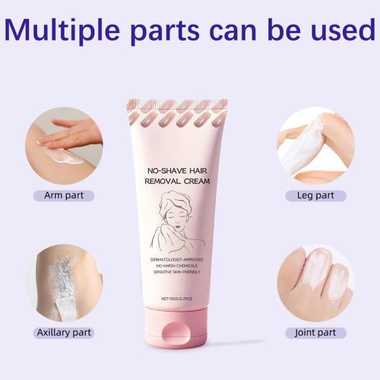 1/2Pcs 150g Hair Removal Cream Natural Gentle Fast Acting Moisturizing Full Body Arm Leg Underarms Facial Hair Remover Depilatory Cream