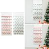 Christmas 24 Day Advent Calendar Organizer Office Wall Hanging Bag with Pockets for Farmhouse