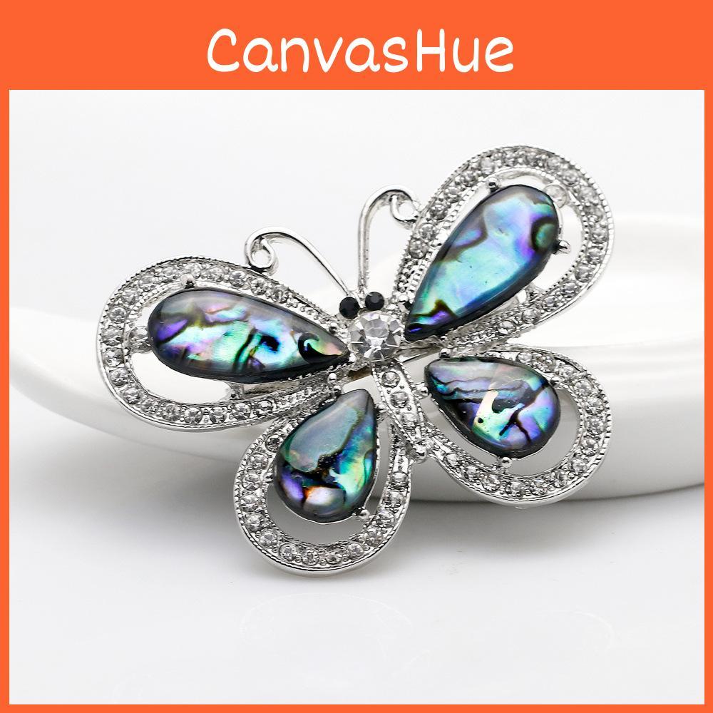 Fashion Butterfly Brooch With Natural Abalone Shell For Women Gift And Casual Wear