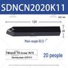 Rhombic CNC External Turning Tool Holder, 62.5° Lathe Clamping Tool, Models SDNCN1212H07/1616H11.