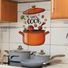 1 Pc Cartoon Kitchen Wall Stickers Cooking Art For Home Decor Removable Self-Adhesive Vinyl Stickers Wall Decals