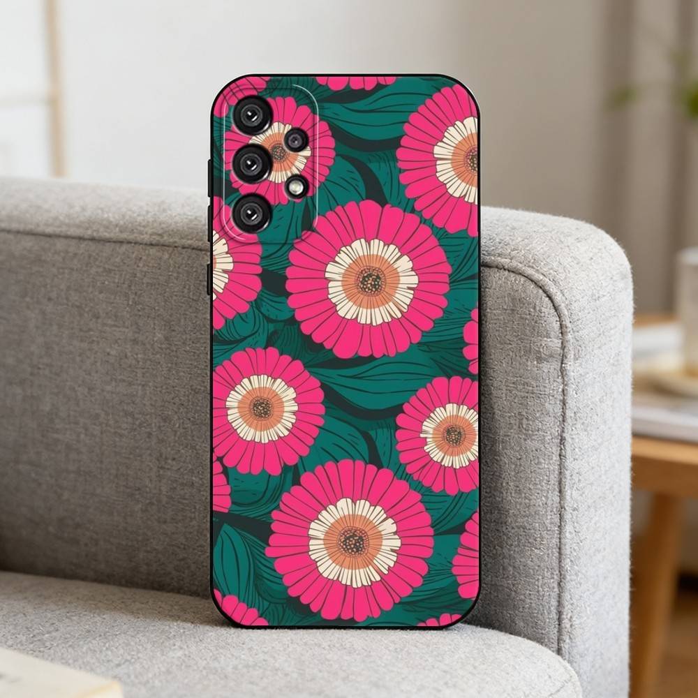 B-Beautiful Flowers   Phone Case For Samsung S25,S24,S21,S22,S23,S30,Ultra,S20,Plus,Fe,Note,10,9,5G Black Cover