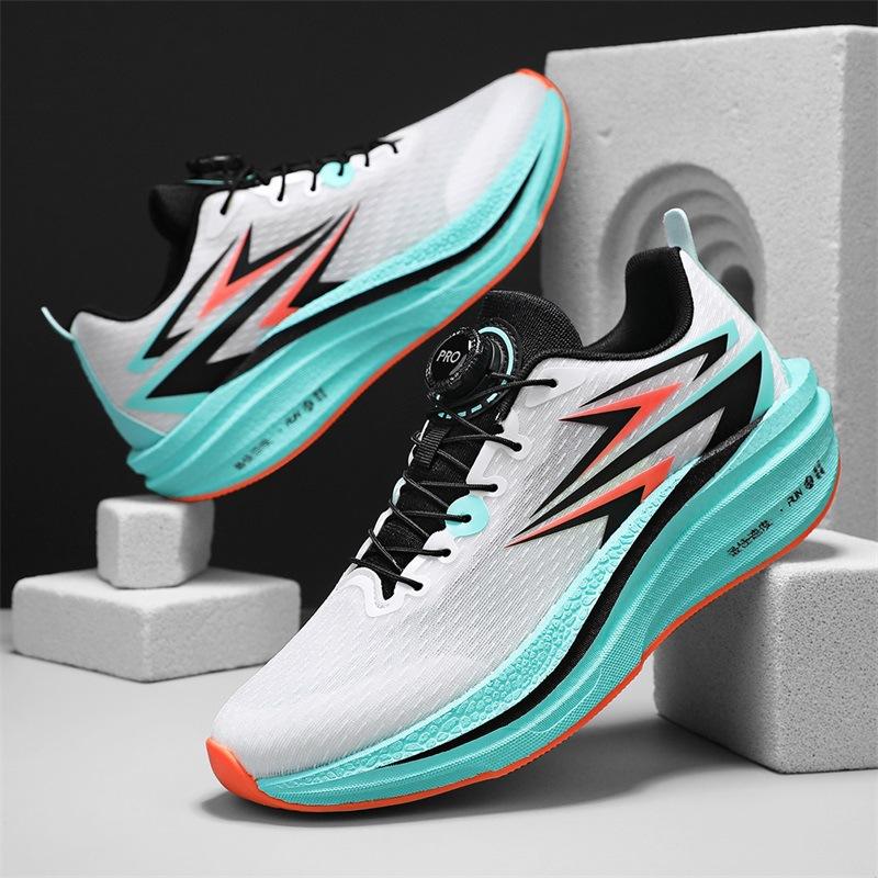 Flying burning ultra-light carbon board running shoes breathable marathon racing non-slip men's flying electric 5U women's sports running shoes youth