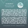 JIANWU 50mm*200cm Faint Light Weave Dream Series Vintage Water Rays Landscape Material Collage Tape Creative Journal Stationery
