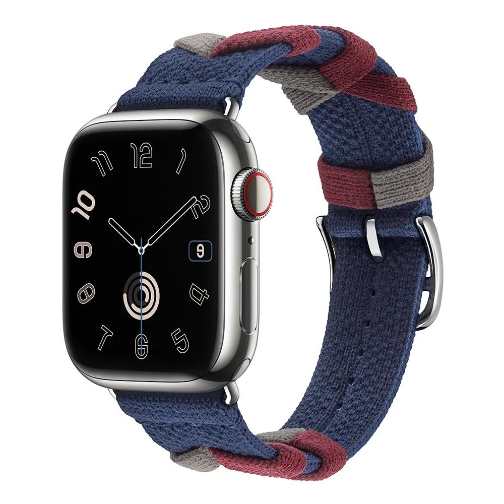 Strap For Apple Watch Ultra 3 49mm 46mm 42mm Braided Nylon Correa For iWatch Series 11 10 9 8 7 6 45mm 44mm 42mm 40mm 41mm Bracelet