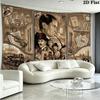 Tapisserie murale Sherlock Accroche murale esthétique Couverture en tissu imprimé Tapisseries décoratives pour chambre à coucher salon décoration intérieure
