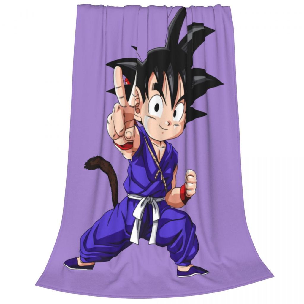 Gohan Blanket Dragon Ball Z Goku Vegeta DBZ Wool Awesome Warm Throw Blankets for Coverlet Spring Autumn