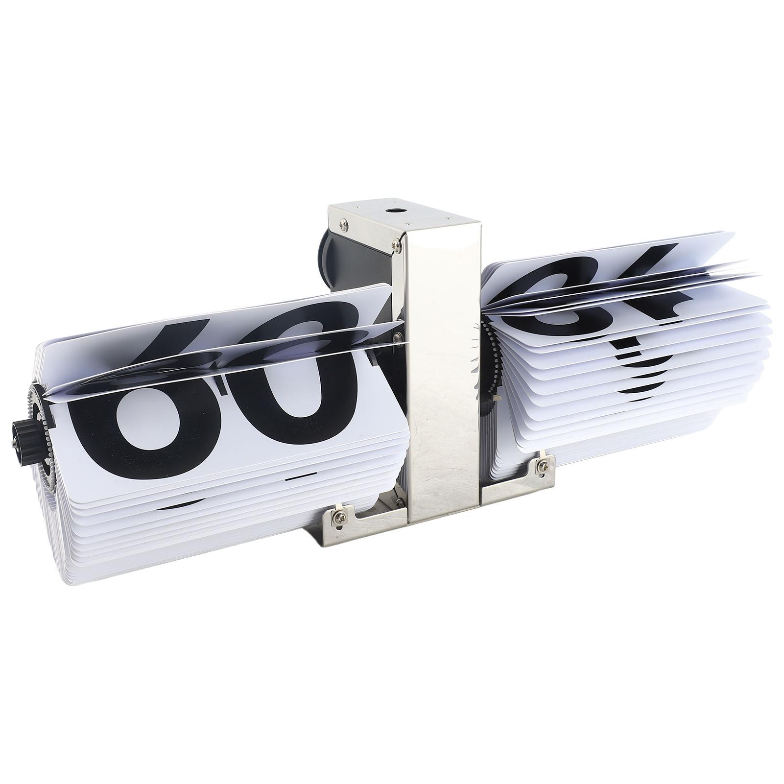 

Перекидные часы ПВХ Нержавеющая сталь Питание от батареек Ретро Механические Цифровые Автоматические Перекидные Настольные часы для гостиной Type 2