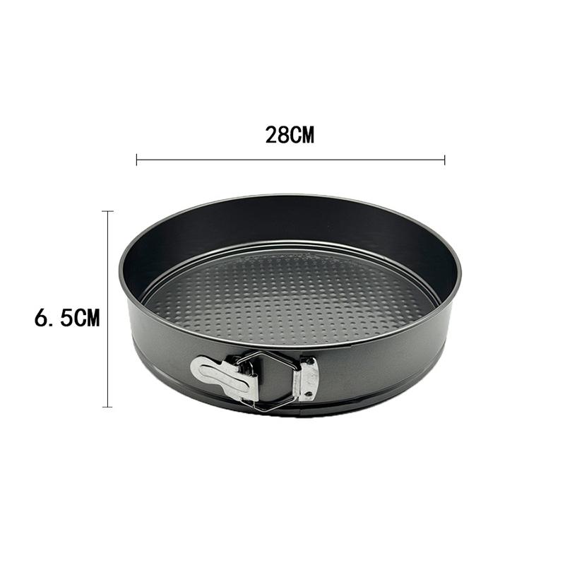 

Антипригарный металлический противень для выпечки, круглая форма для выпечки, противень для духовки, съемное дно, формы для выпечки из углеродистой стали, противень, кухонные принадлежности для выпечки 28CM