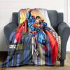 1ks Flanelová deka Superman Měkká, hřejivá a útulná na pohovku, postel, do kanceláře a na cesty Všestranný dárek pro každé roční období, Vánoční dárek