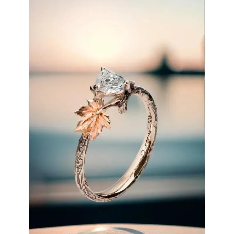 Neuankömmling Klassischer Ring mit Weißzirkon-Einlage und Zinklegierungsmaterial für Damenschmuck