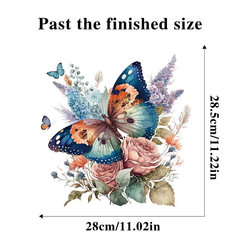 Pegatinas de Pared de Flores Mariposa Decoración de Puerta de Baño de Inodoro Mural Decoración del Hogar Papel Pintado Autoadhesivo