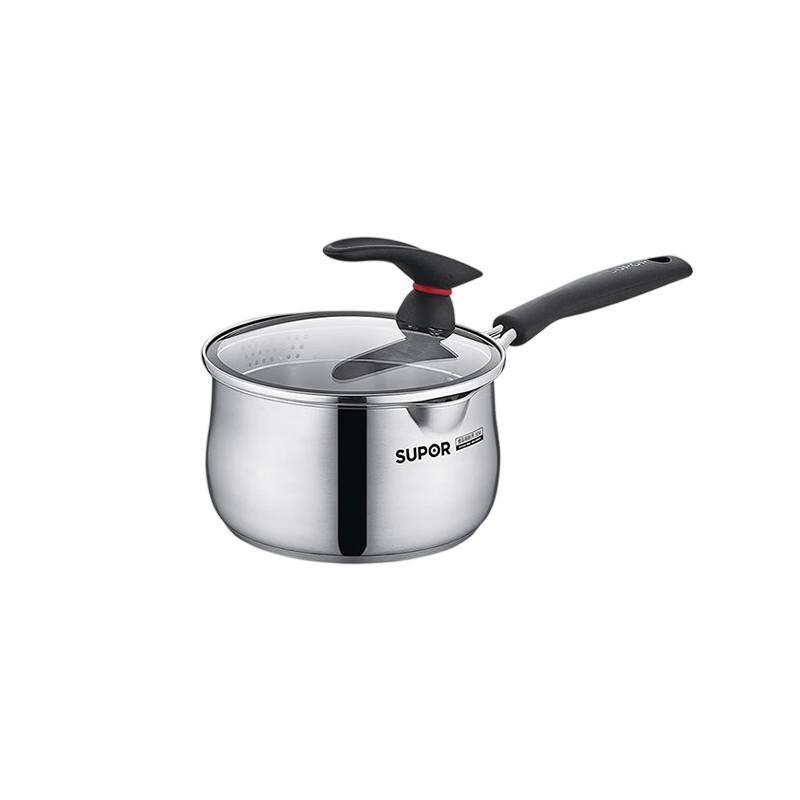 SUPOR Little Red Circle 18cm Stainless Steel Milk Pot